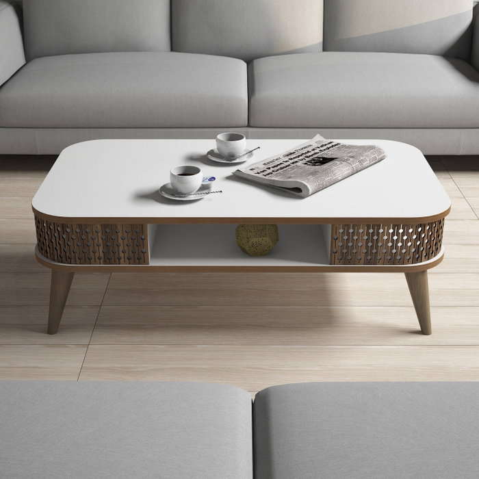 Hanah Home Eylül Mesa de Centro Blanca Hanah Home Eylül Mesa de Centro Blanca